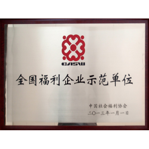 经纬商砼公司荣获2013全国福利企业示范单位
