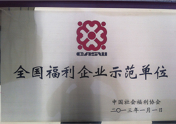 全国福利企业示范单位